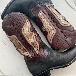 RARE Frye Billy Underlay Cowboy Boots